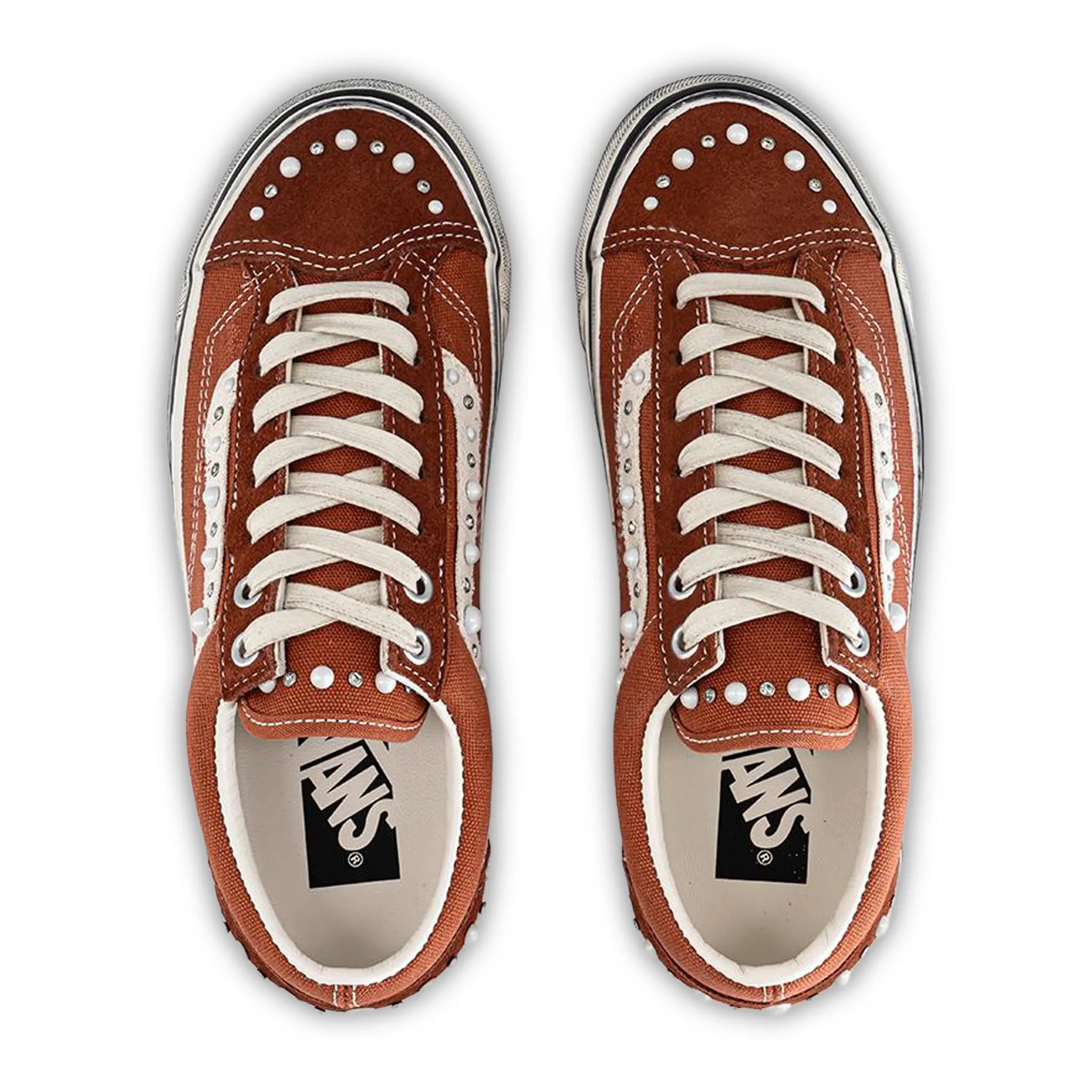 Upper View of Vans Pearlised Rust Bronze Old Skool 36LX VN000E8VFSB